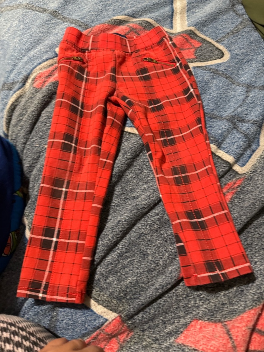 The Children's Place Red Plaid Waistband Pants
